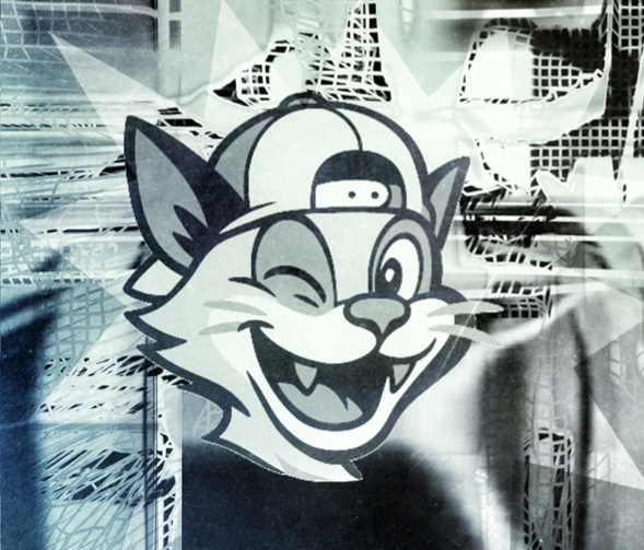 CoolButDead cat logo artwork